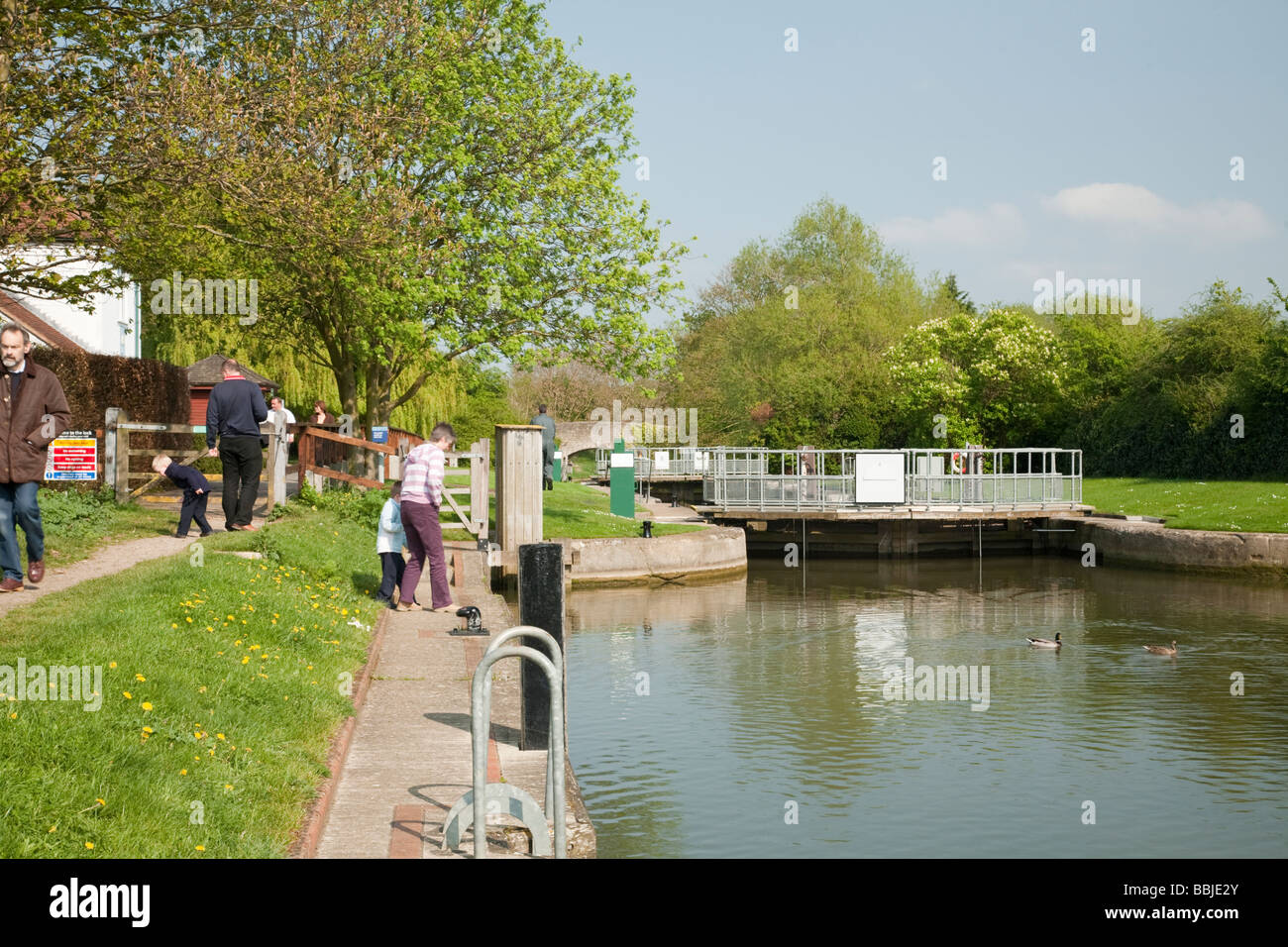 Culham Lock on the River Thames in Oxfordshire UK Stock Photo
