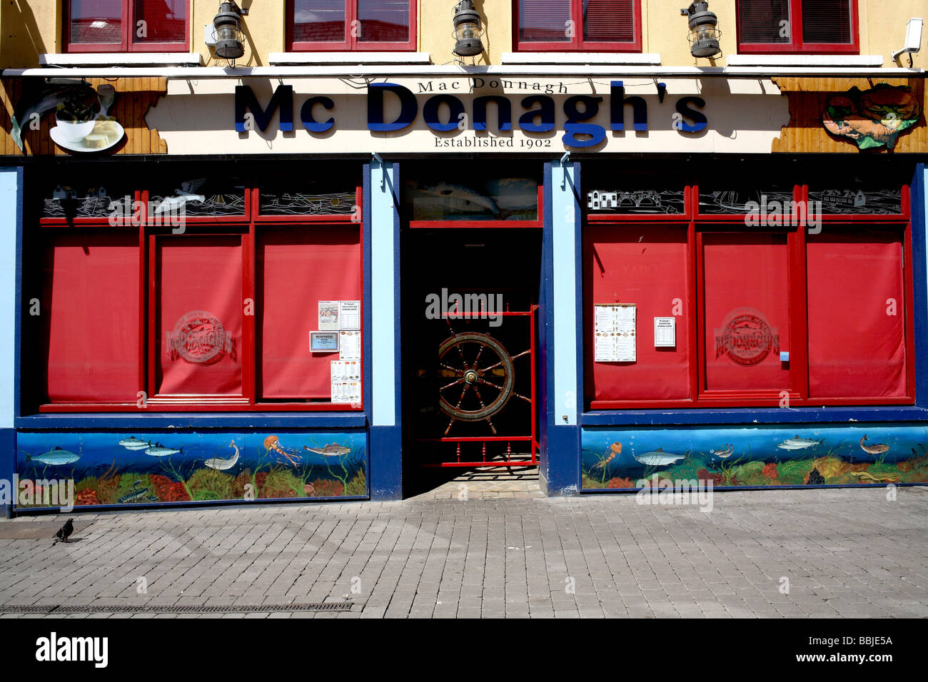 Mc Donaghs Seafood Restaurant Galway County Galway Ireland Stock Photo