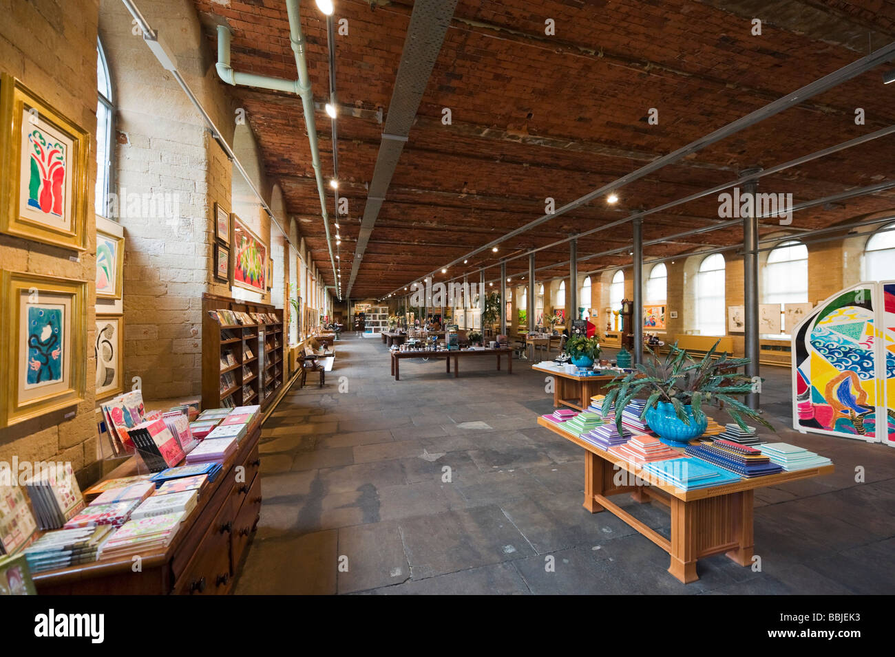 The 1853 Gallery in Salt's Mill, Saltaire, Bradford, West Yorkshire, England Stock Photo