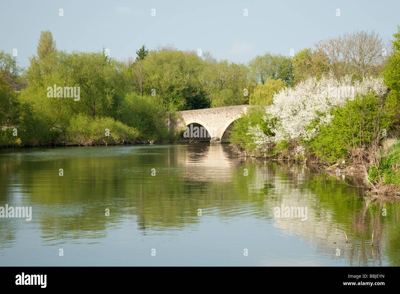Sutton road bridge over the River Thames at Culham Oxfordshire Uk Stock