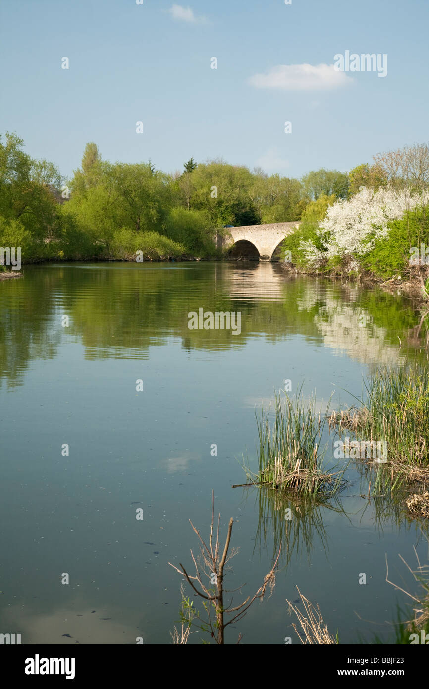 Sutton road bridge over the River Thames at Culham Oxfordshire Uk Stock