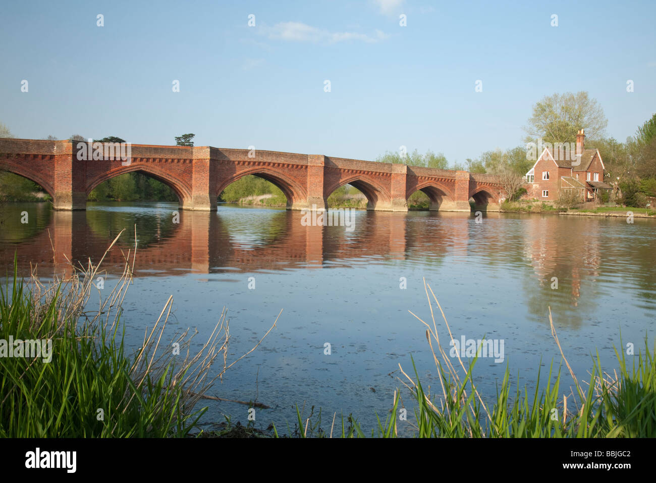 Road bridge over the River Thames at Clifton Hampden Oxfordshire UK Stock Photo