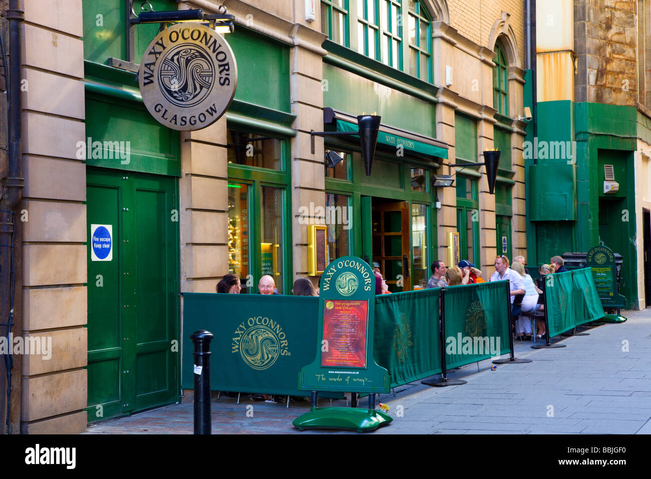 Waxy O'Connor's Bar in Glasgow Stock Photo