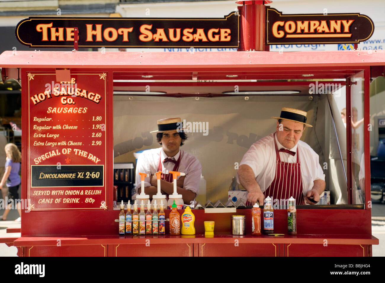 The Hot Sausage Company, Sidney Street, Cambridge, UK Stock Photo Alamy