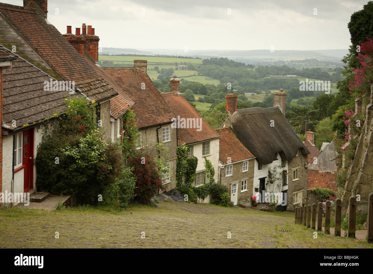 Gold Hill, Shaftesbury, Dorset, England Stock Photo Alamy