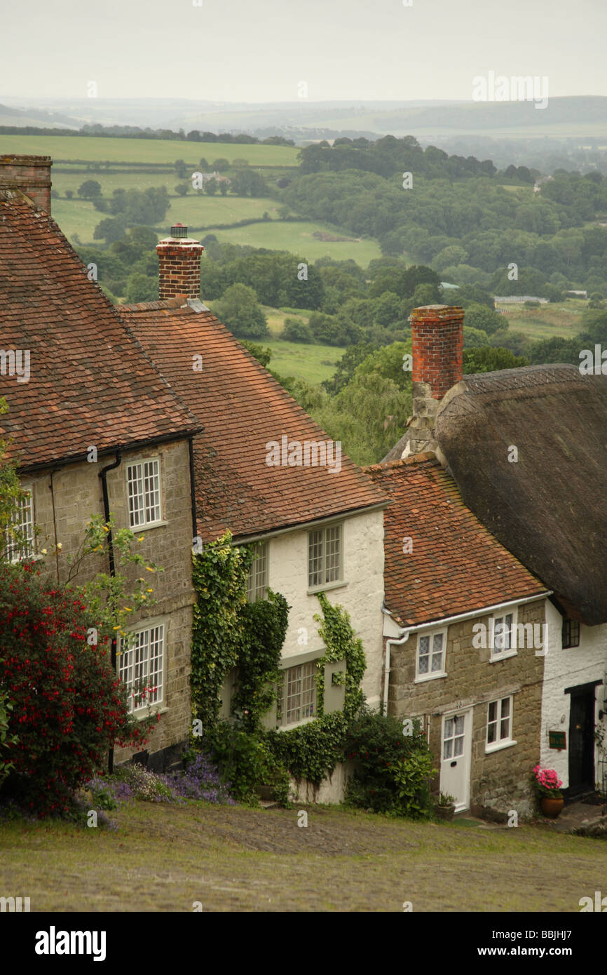 Gold Hill, Shaftesbury, Dorset, England Stock Photo Alamy