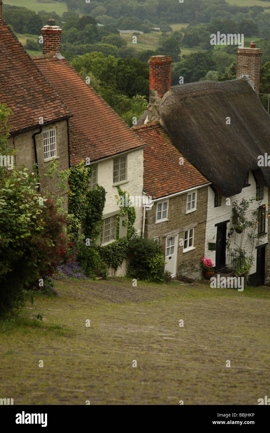 Gold Hill, Shaftesbury, Dorset, England Stock Photo Alamy