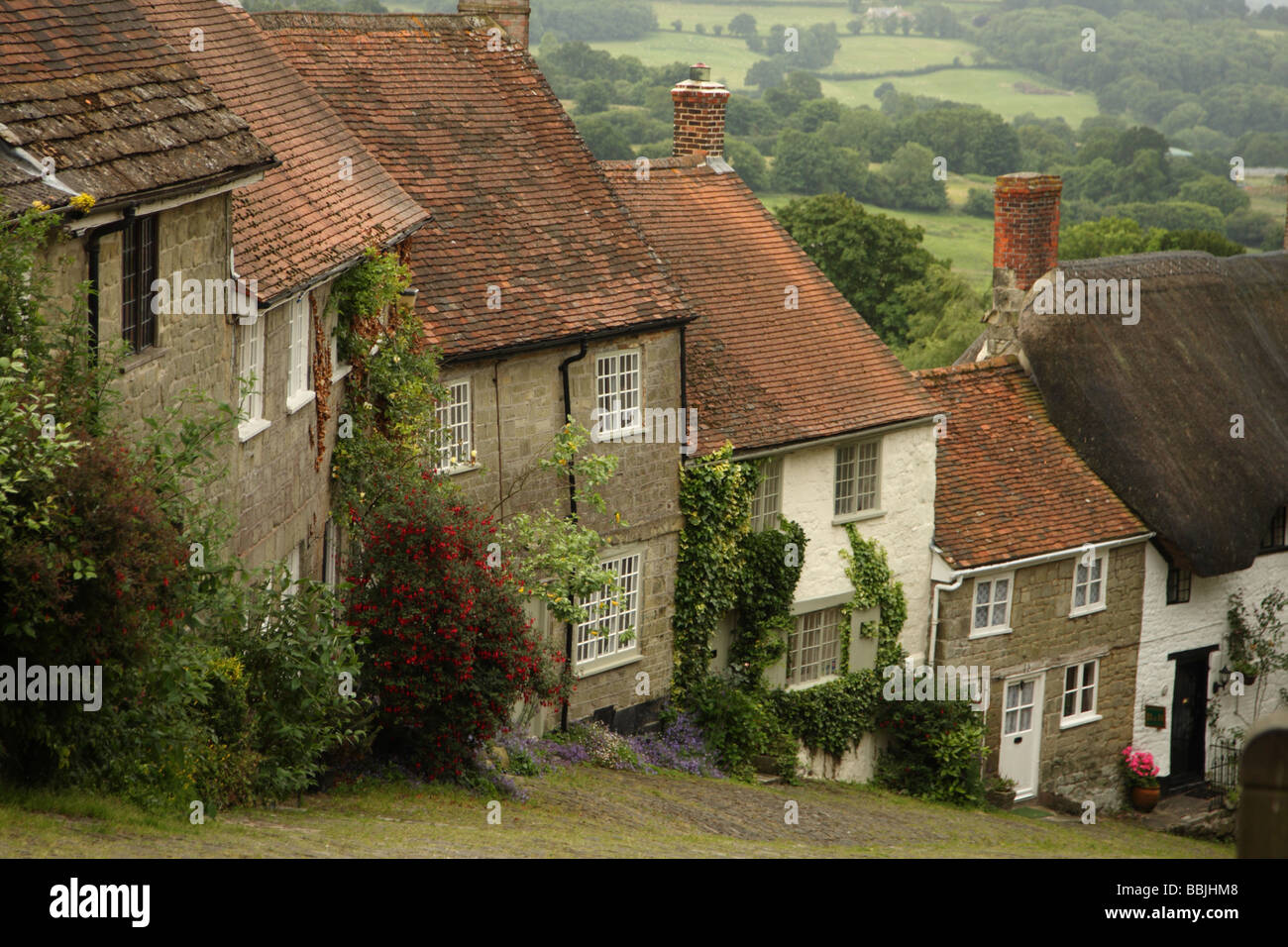 Gold Hill, Shaftesbury, Dorset, England Stock Photo Alamy