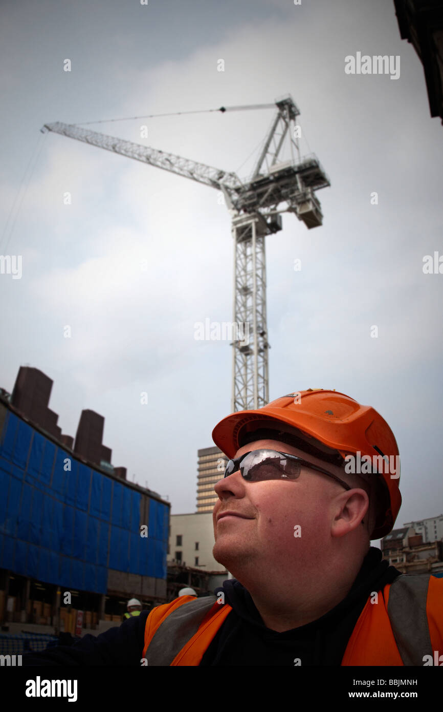Construction Worker Yorkshire Stock Photo Alamy