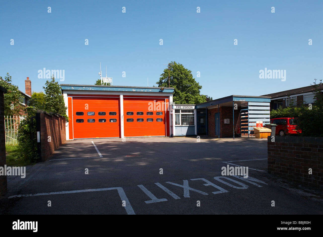 Holmes Chapel fire station Stock Photo