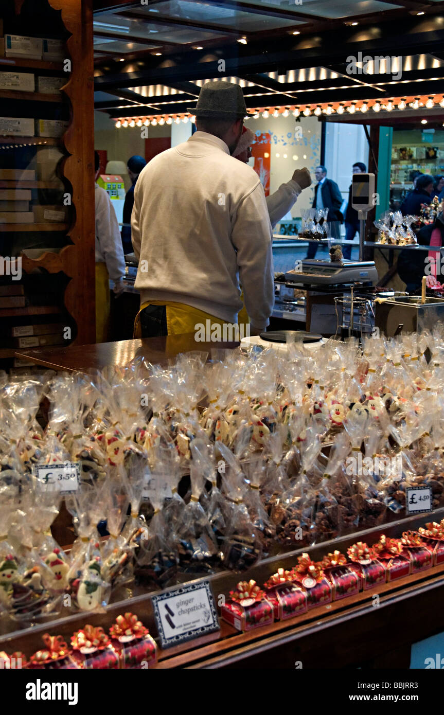 german markets in birmingham as the city is twinned with frankfurt Stock Photo Alamy