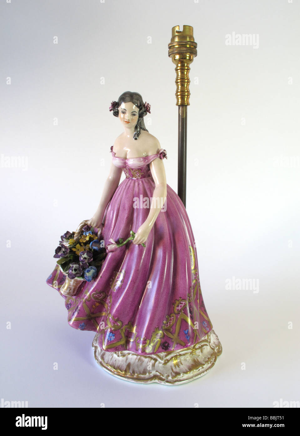 Cacciapuoti Italian figurine table lamp circa 1930 Stock Photo Alamy