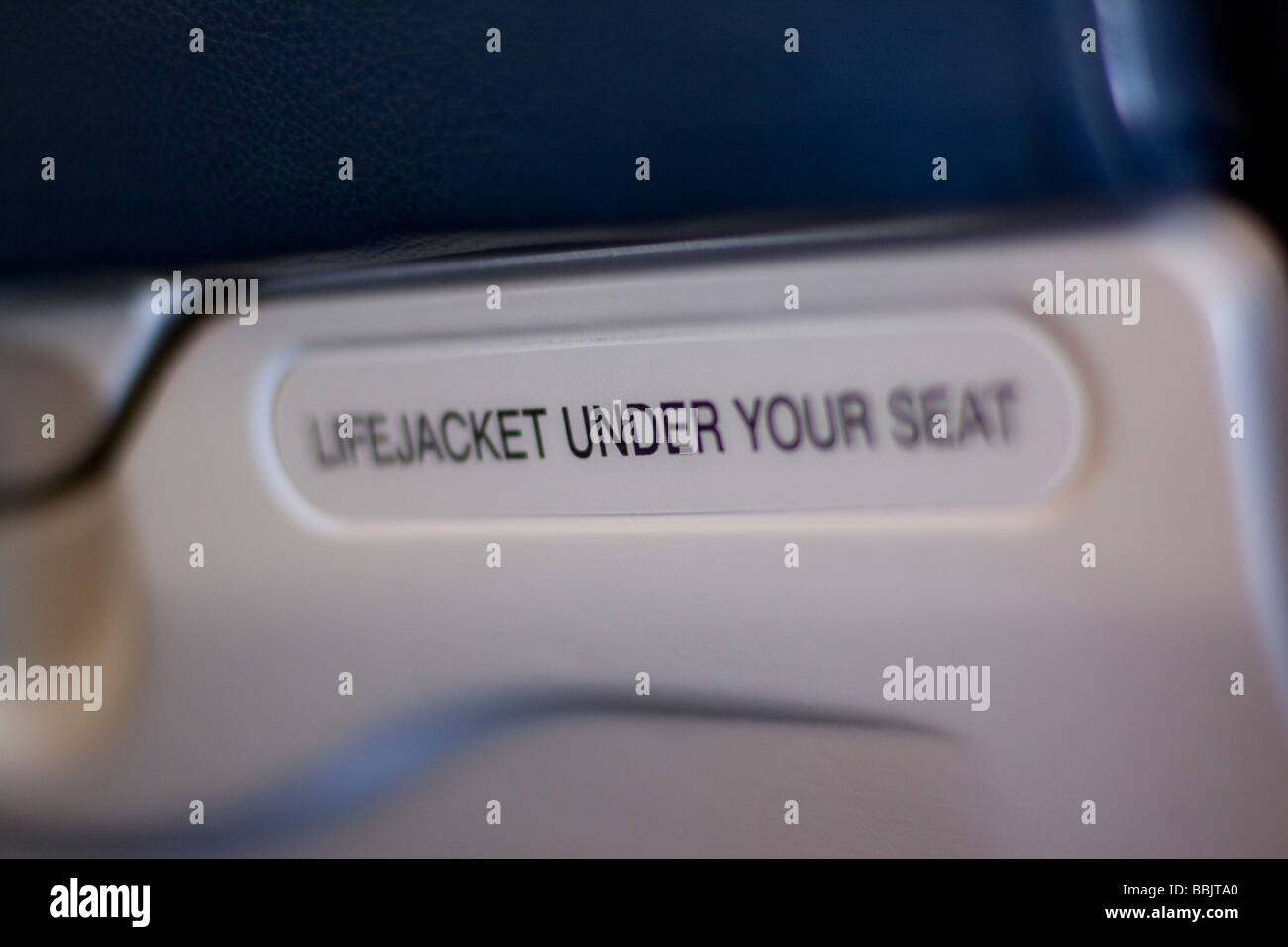 Life jacket under your seat hi-res stock photography and images - Alamy