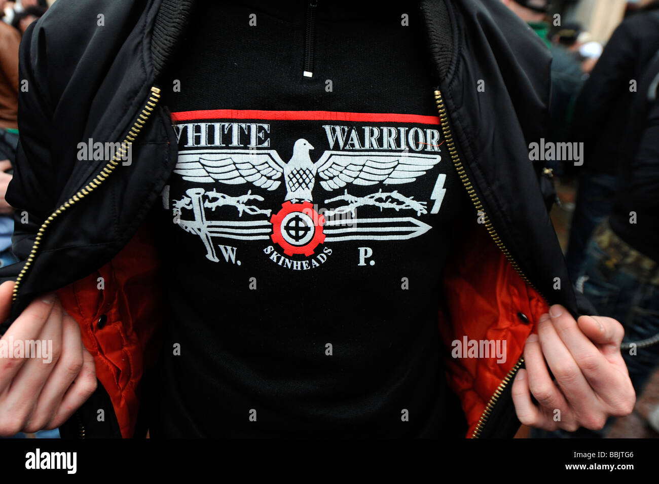 Neo Nazi Meeting of ultra right party Milano 2009 Photo Paolo Bona Stock Photo