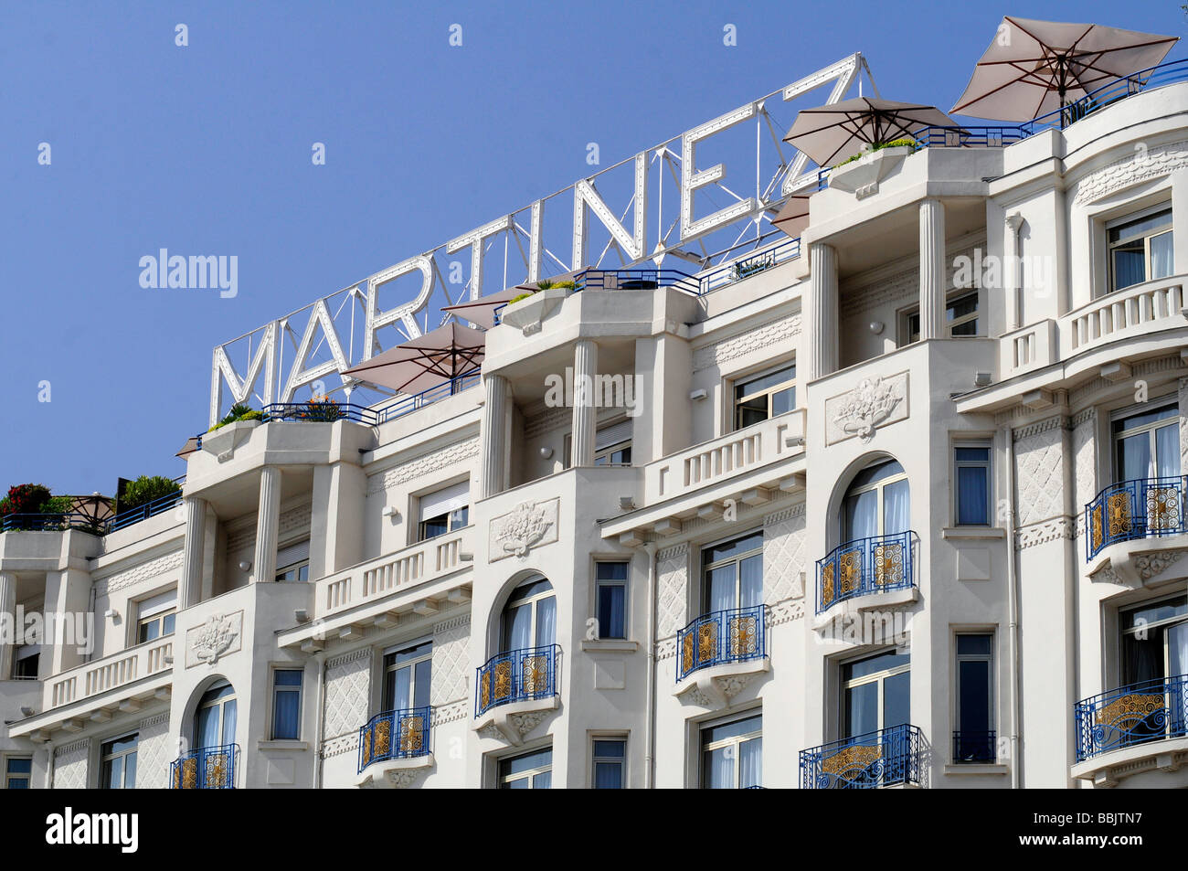 the Palace Hotel 'Martinez', one of the hotels appreciated by celebrities during the Cannes film festival, in Cannes, France. Stock Photo