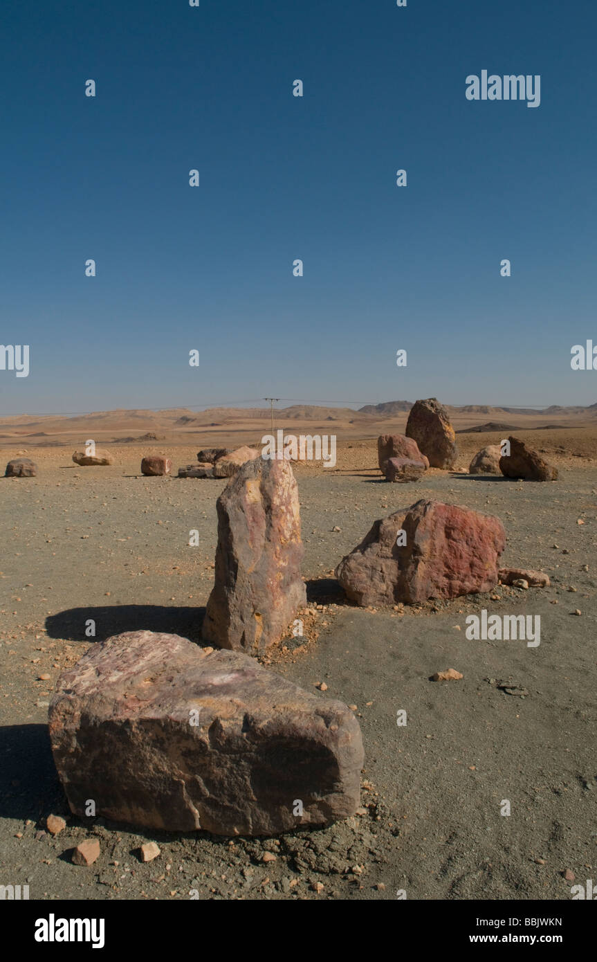 Ramon Rocks Volcanic rocks at the centre of Makhtesh Ramon Crater a geological ...