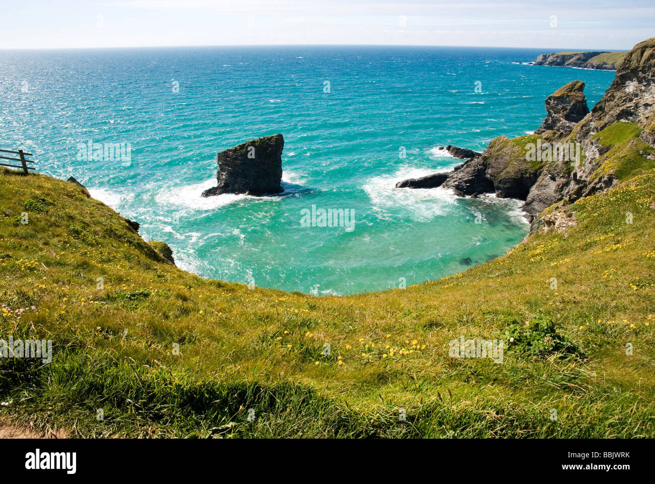 Carnewas and Bedruthan Steps in Cornwall, England UK Stock Photo Alamy