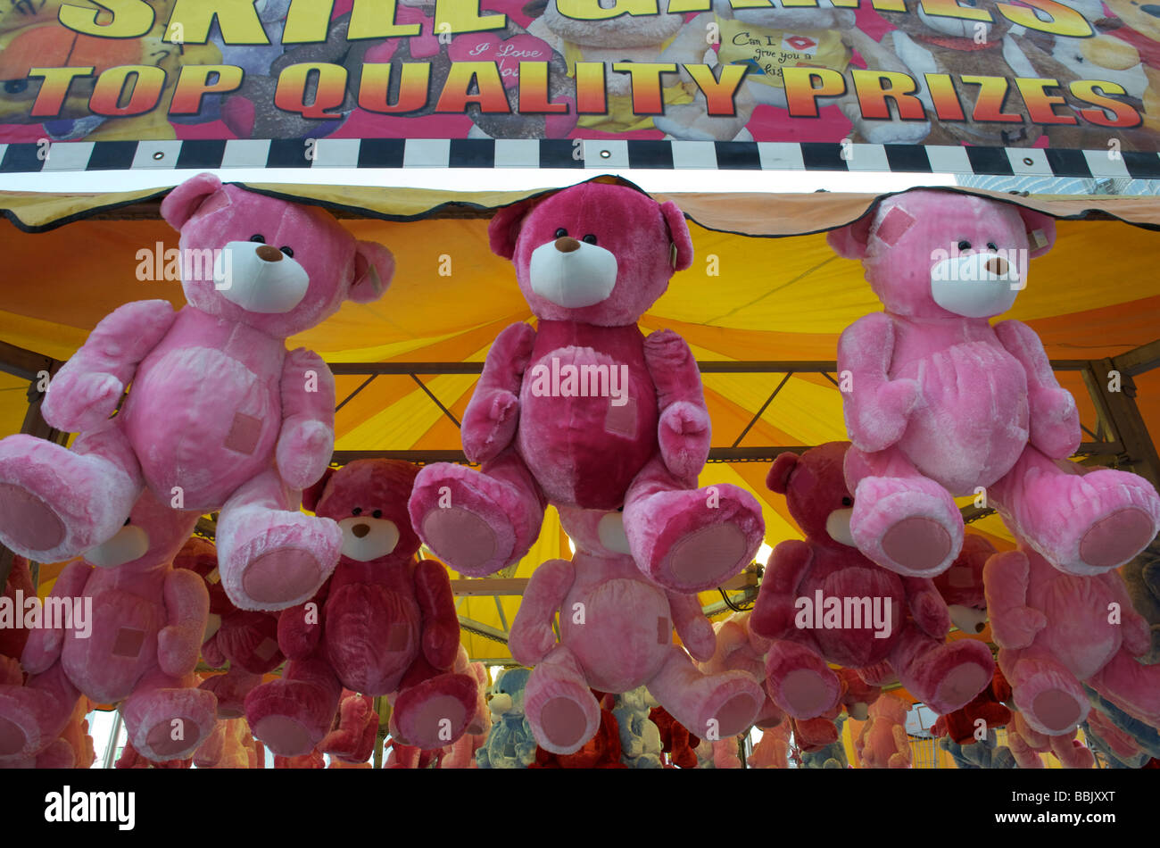 Teddy bears at a circus stall Dubai Stock Photo Alamy