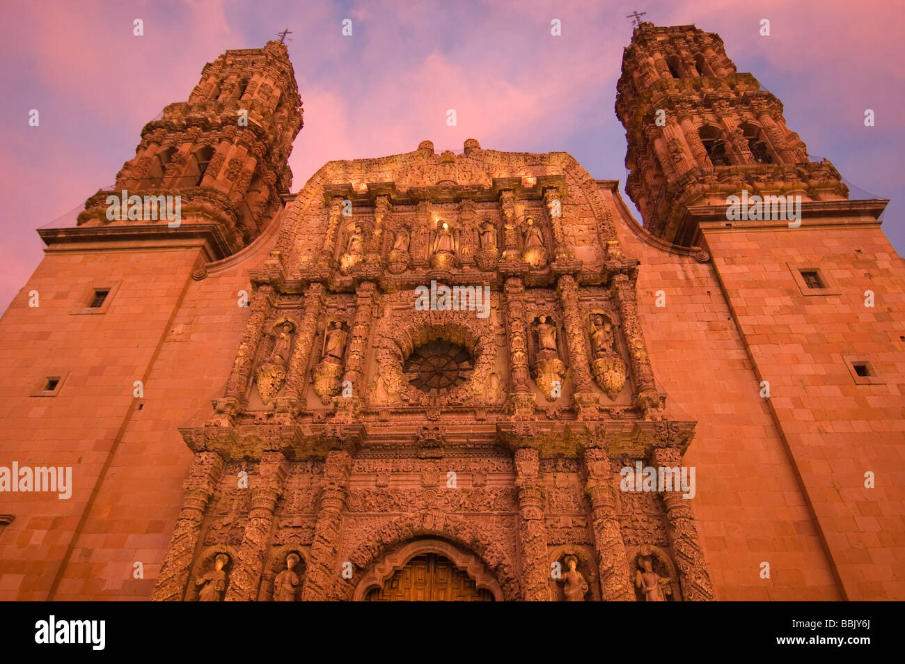 Elk187 1311 Mexico Zacatecas Cathedral 1730 Stock Photo