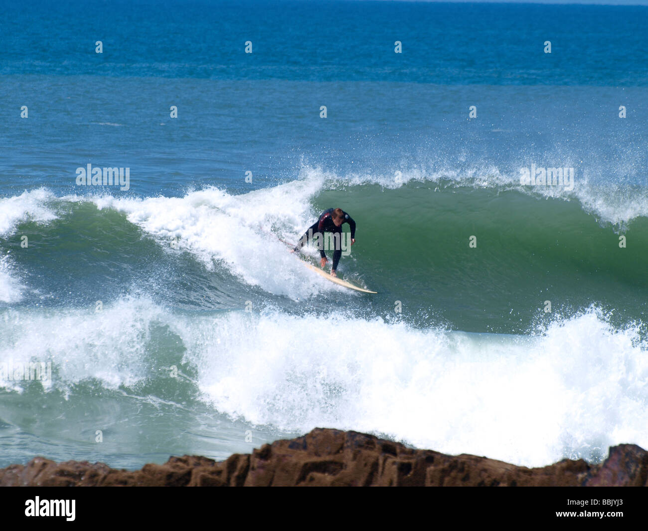 Surfer Cornwall Stock Photo
