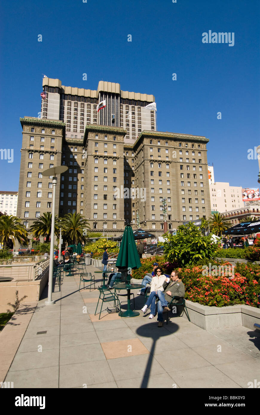 California San Francisco Couple relaxing at Union Square Photo 10 casanf79260 Photo copyright Lee Foster Stock Photo