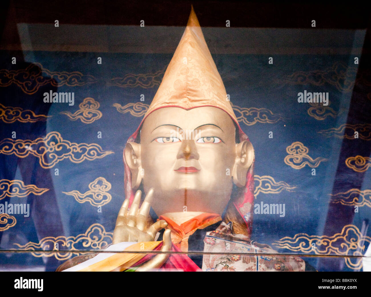 A Golden Buddha Sera Tibetan Monastery Bylakuppe Koorg Karbataka India Stock Photo