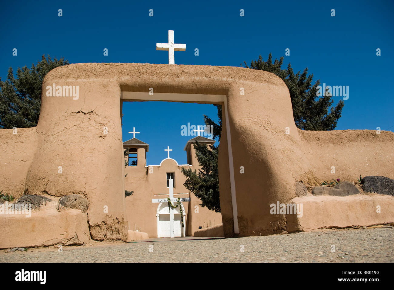 USA New Mexico Taos Ranchos de Taos San Francisco de Assis church Stock