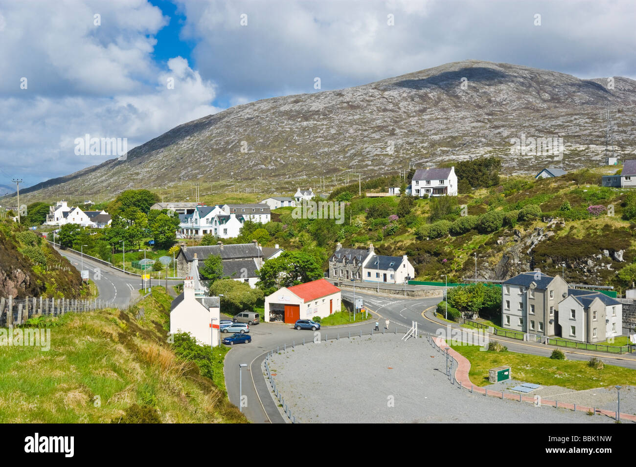 View of part of Tarbert Harris Outer Hebrides Scotland Stock Photo