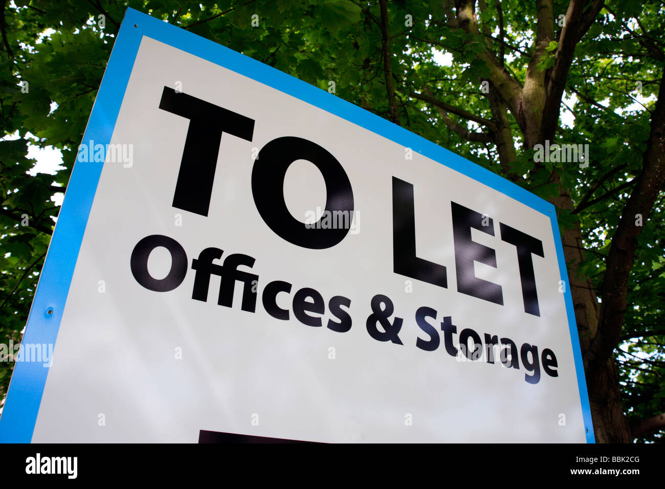 Commercial Property To Let Sign Stock Photo Alamy
