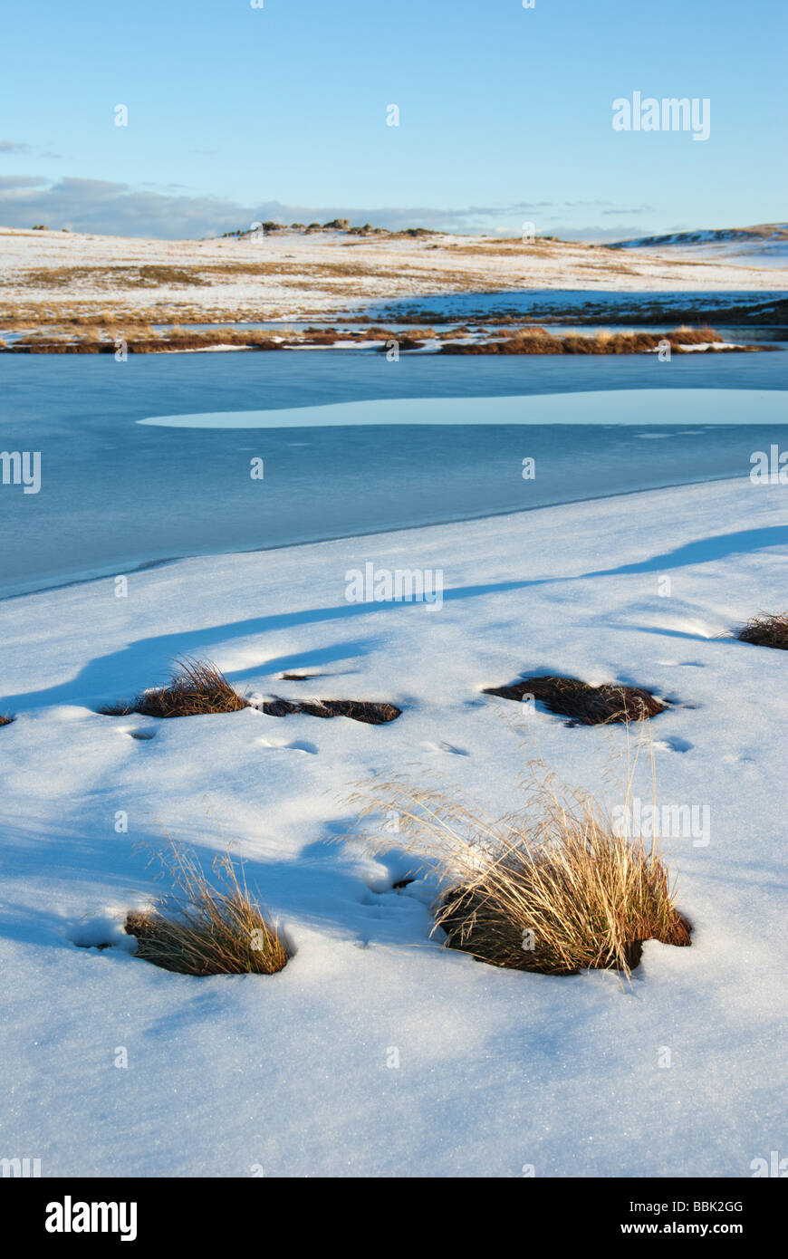 Frozen lake Stock Photo