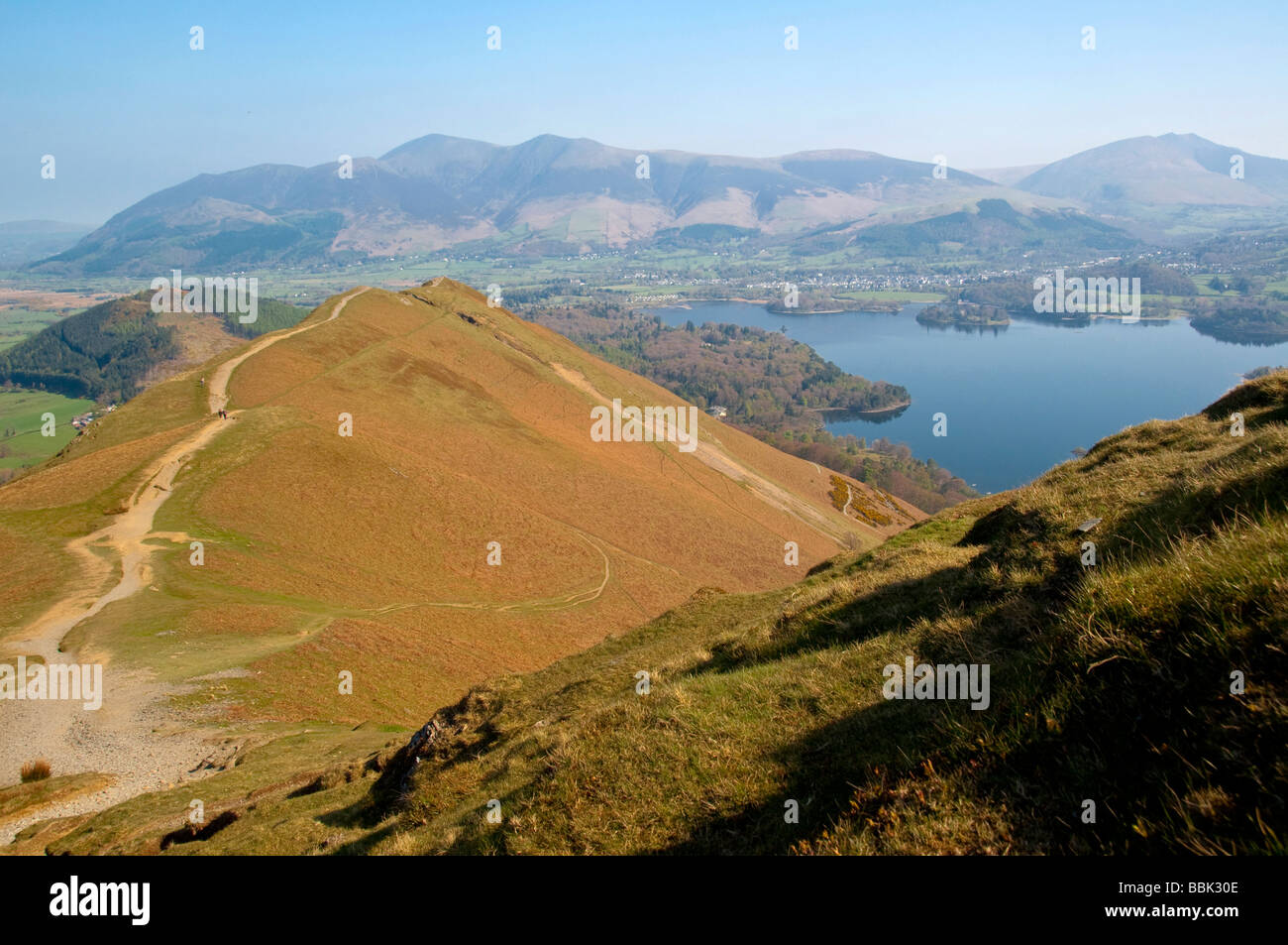 Catbells ridge Newlands Horseshoe, Lake District England Stock Photo ...