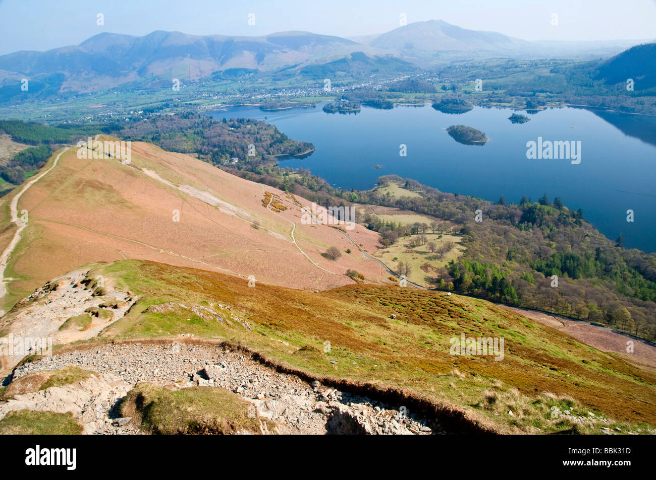 Cat Bells ridge, Newlands Horseshoe, Lake District Stock Photo - Alamy