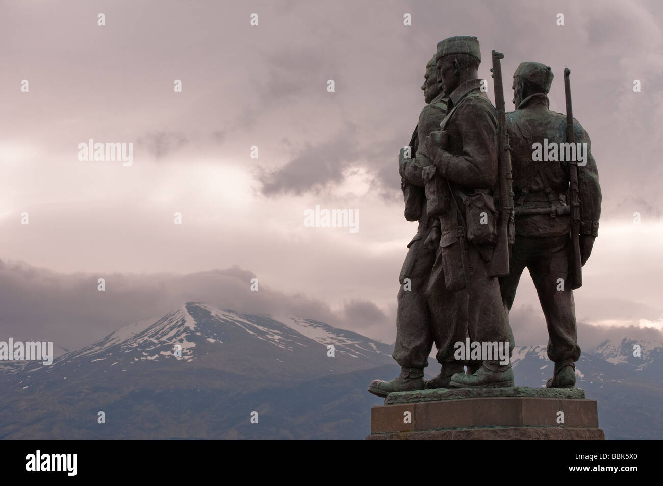 Commando Monument Stock Photo