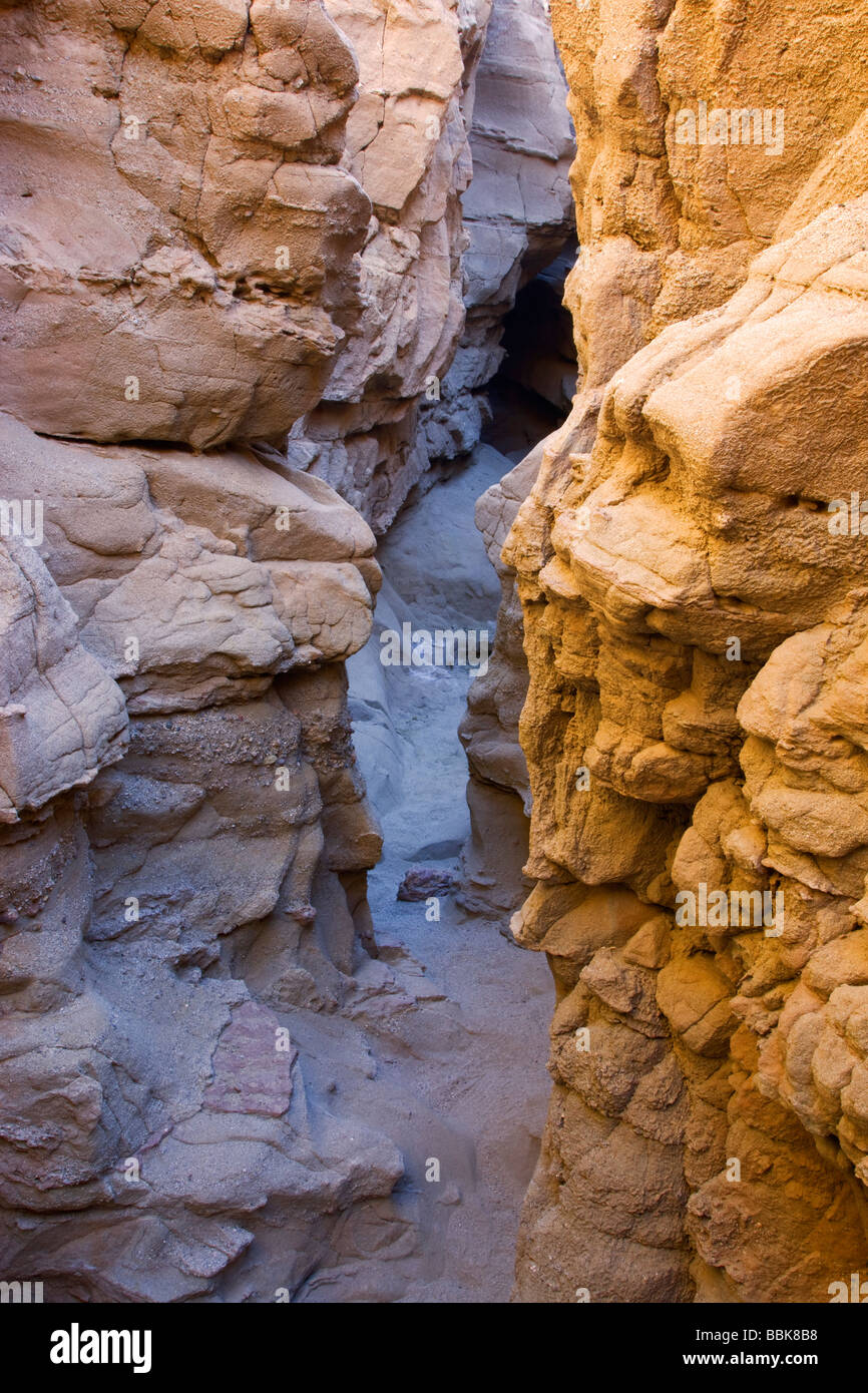 A slot canyon in Anza Borrego Desert State Park California Stock Photo
