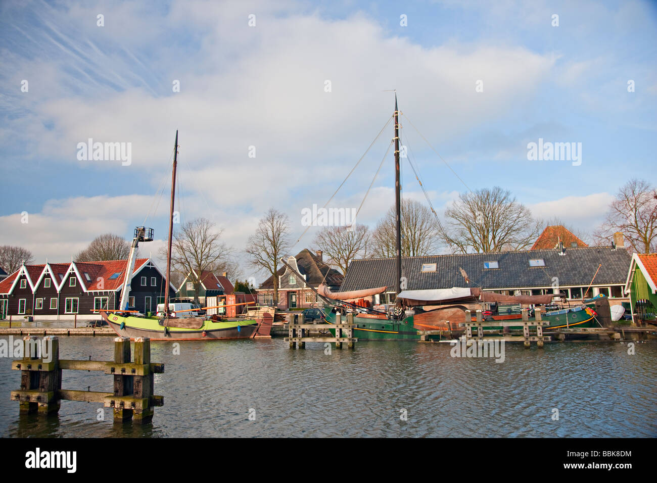 Het Oorgat (canal)  in Edam, Holland Stock Photo