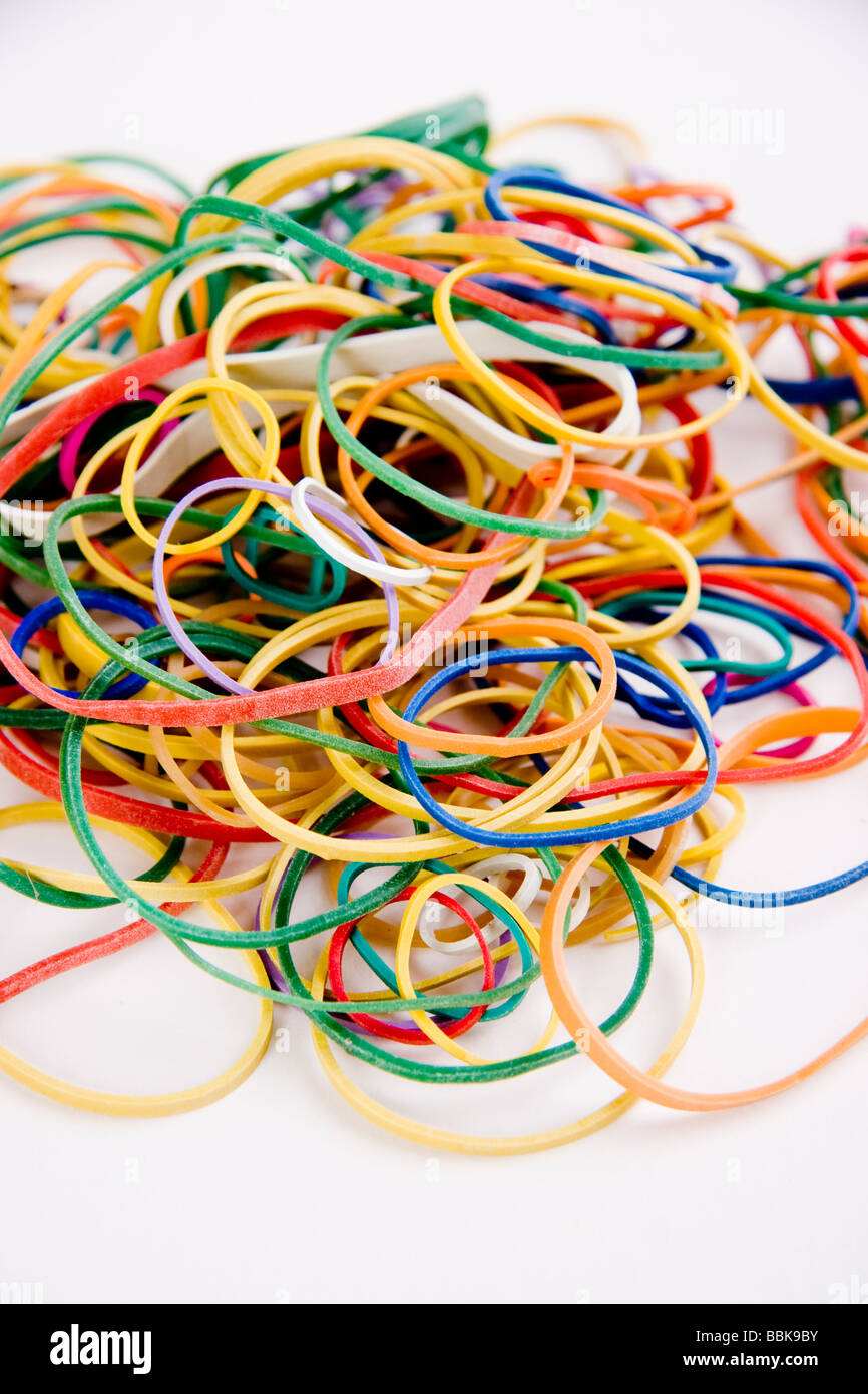Elastic rubber bands Stock Photo Alamy