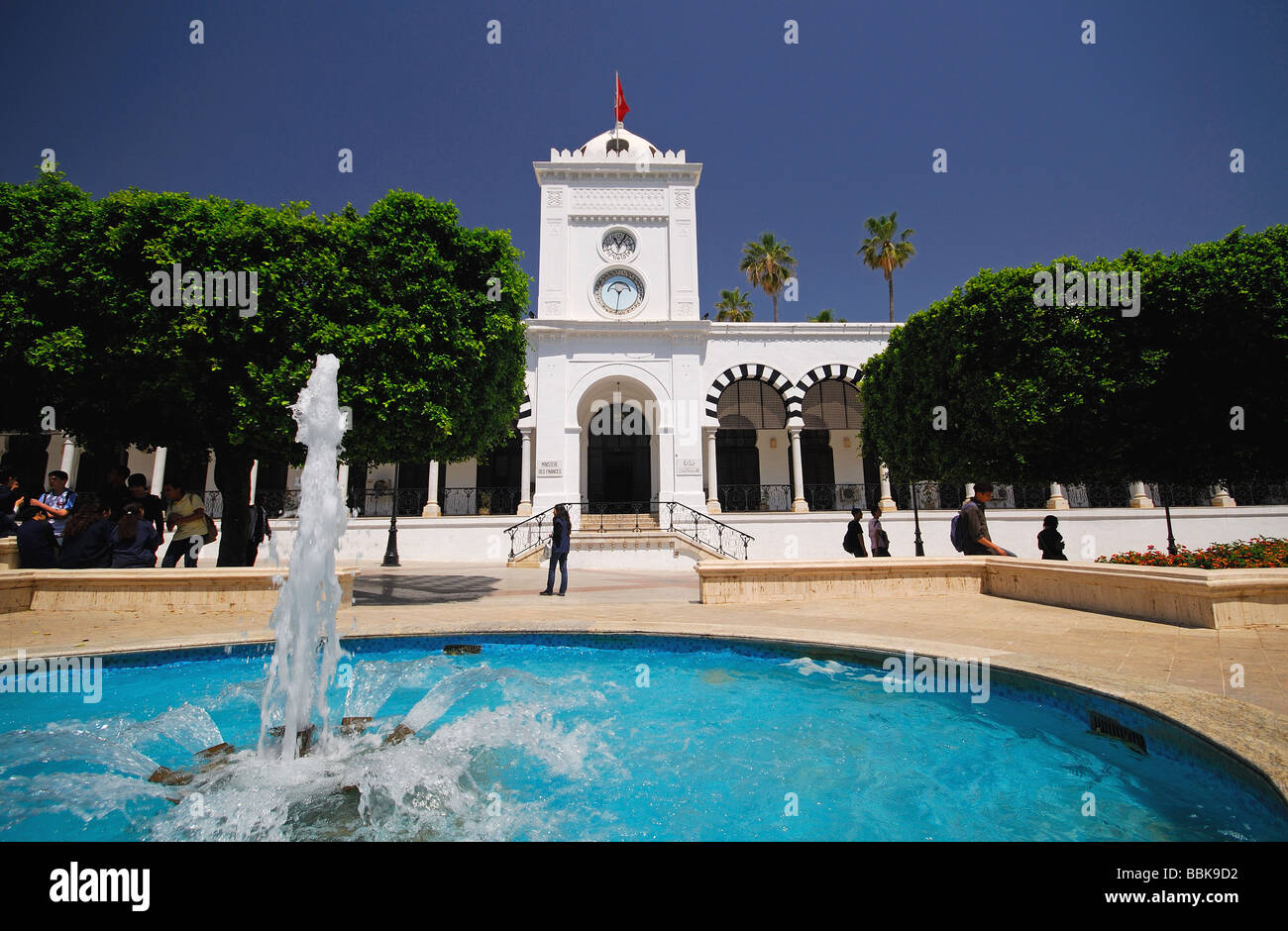 TUNIS, TUNISIA. Local government headquarters on Place du Gouvernement in central Tunis. 2009. Stock Photo