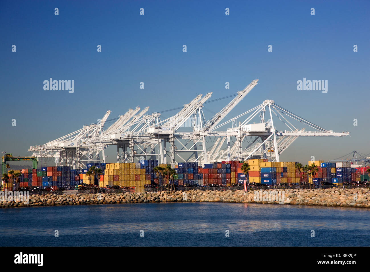 Port of Long Beach California Stock Photo