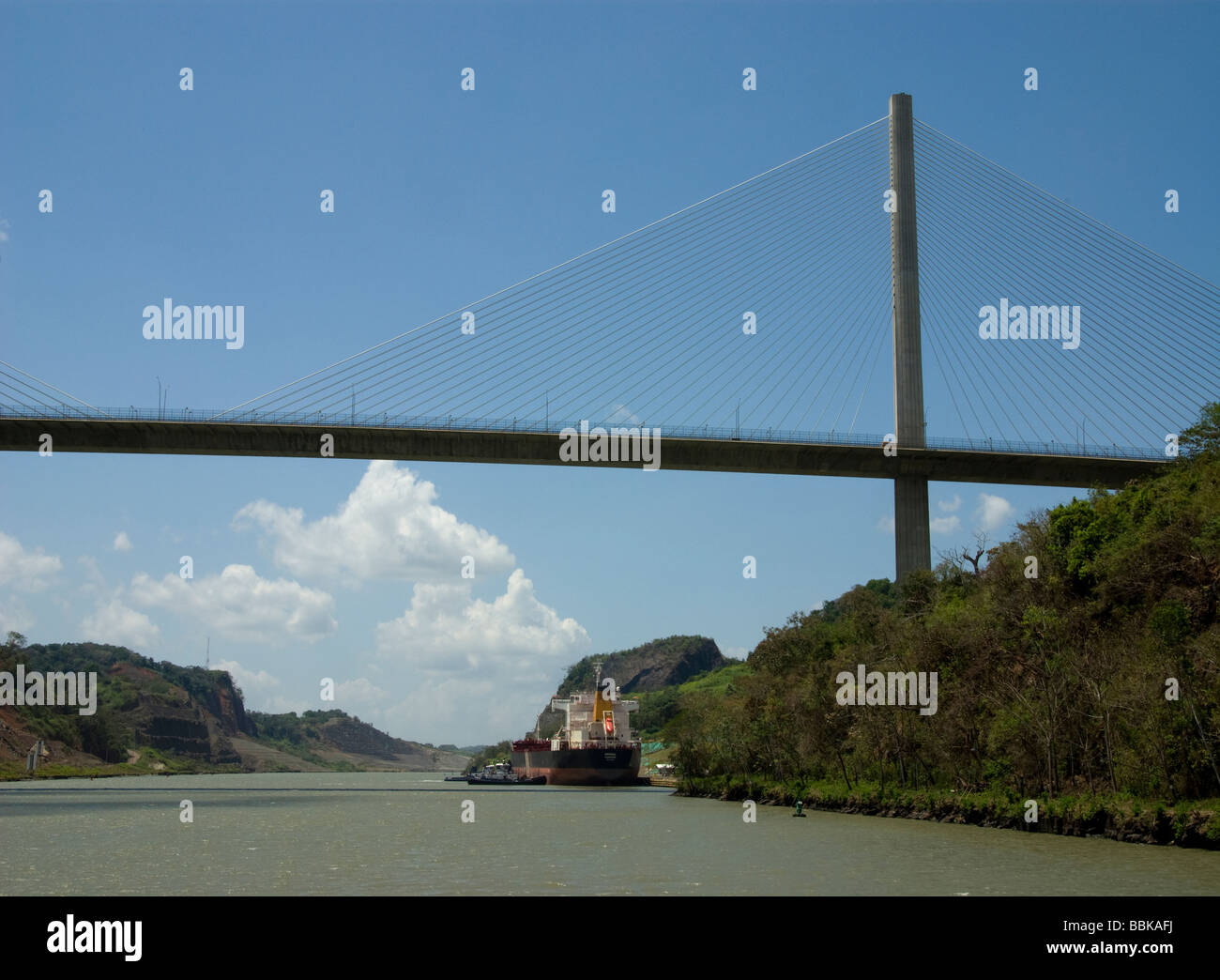 Panama.Panama Canal.The Centennial Bridge Stock Photo - Alamy