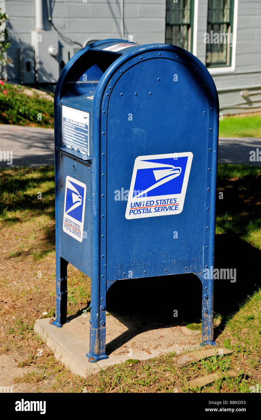 United States Postal Service mail box, Massachusetts, USA Stock Photo -  Alamy