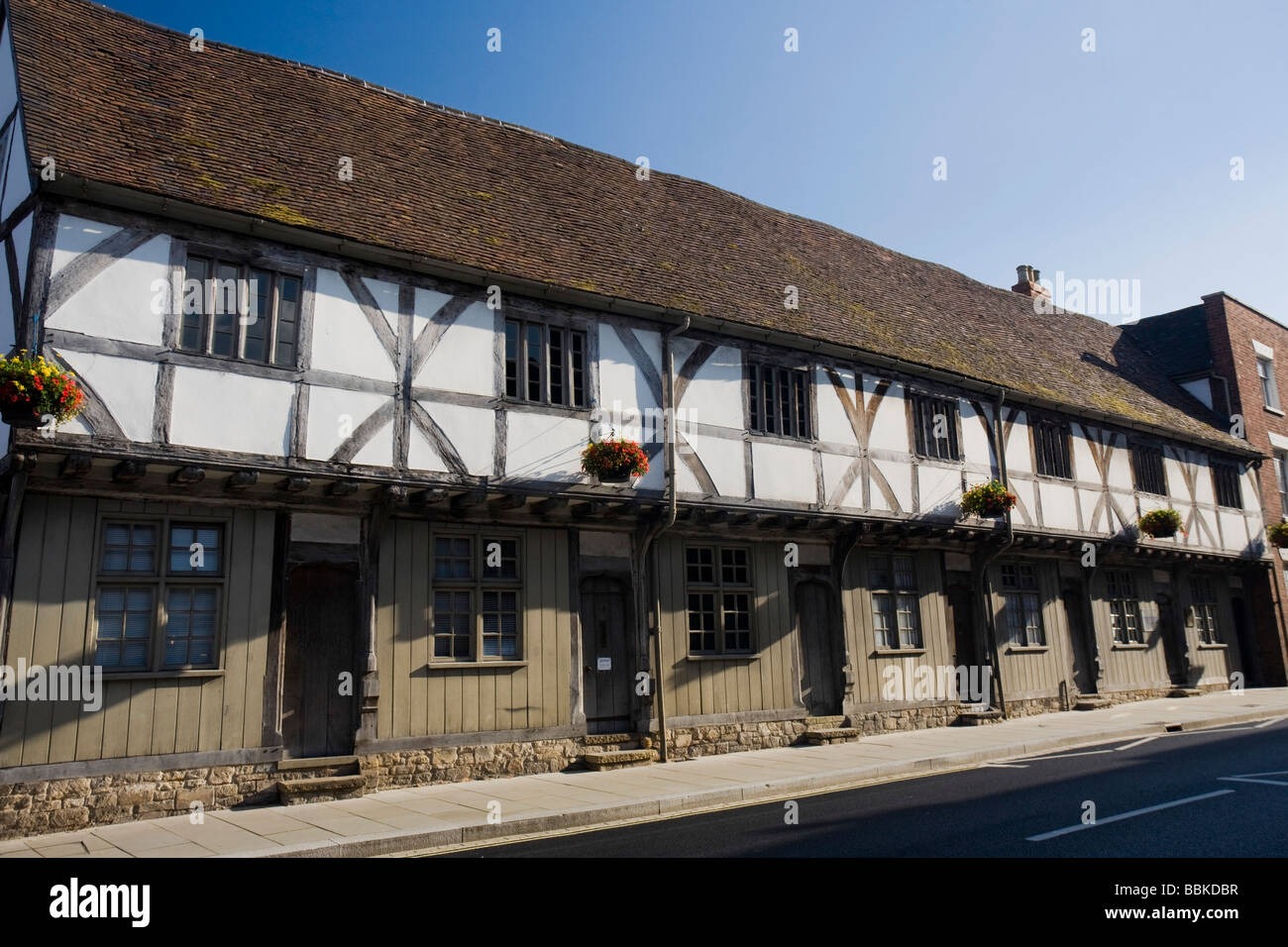Abbey Lawy Cottages and the John Moore Museum, Tewkesbury