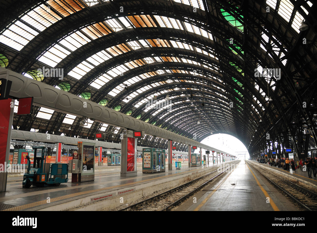 Train Station Milan, Lombardy, Italy Stock Photo