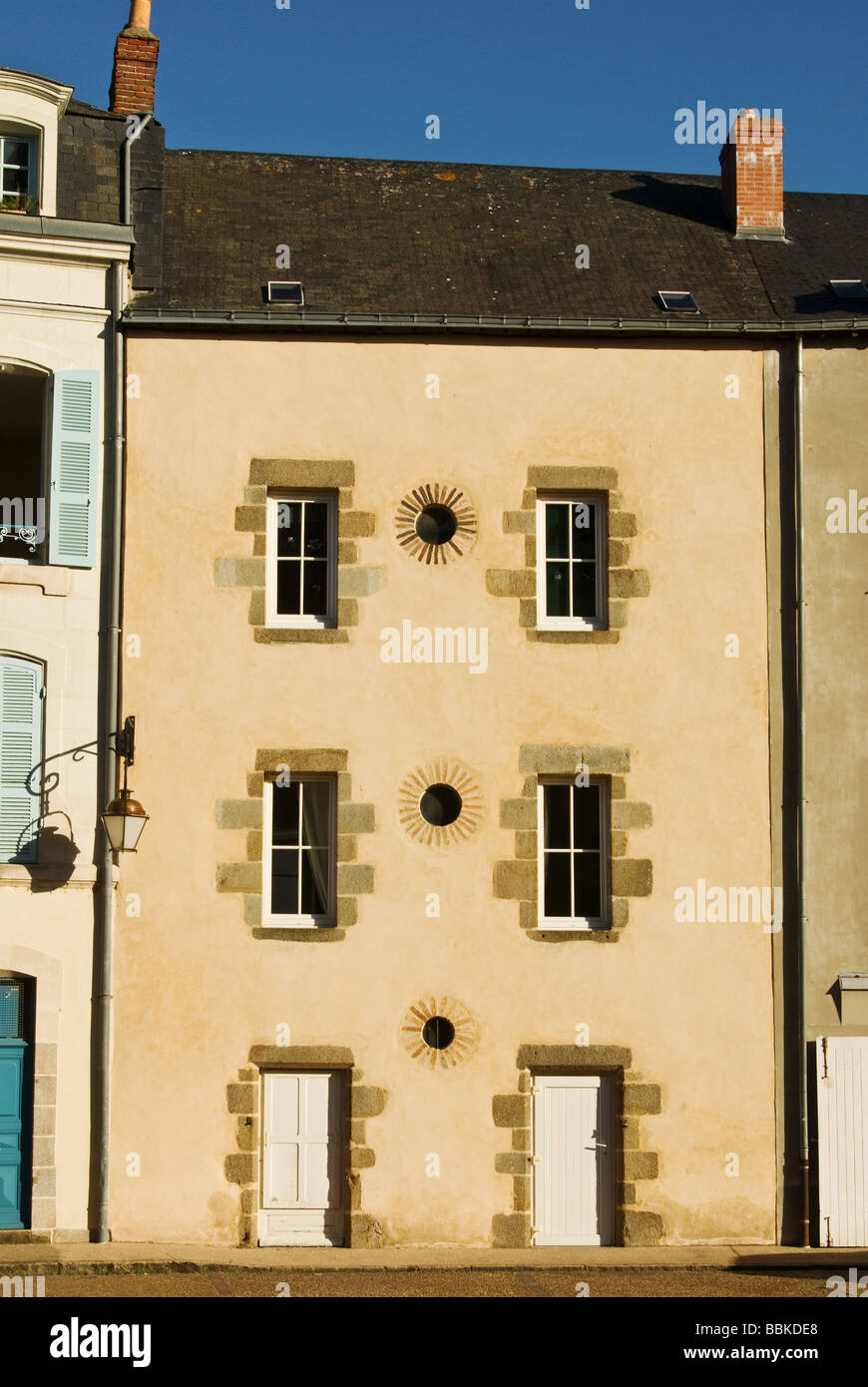 A French town house in Evron, France Stock Photo Alamy