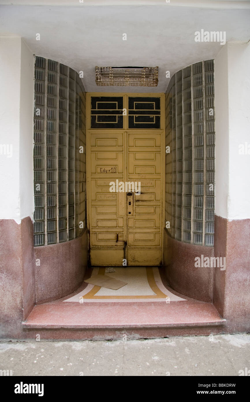 Entrance doorway, Havana, Cuba Stock Photo