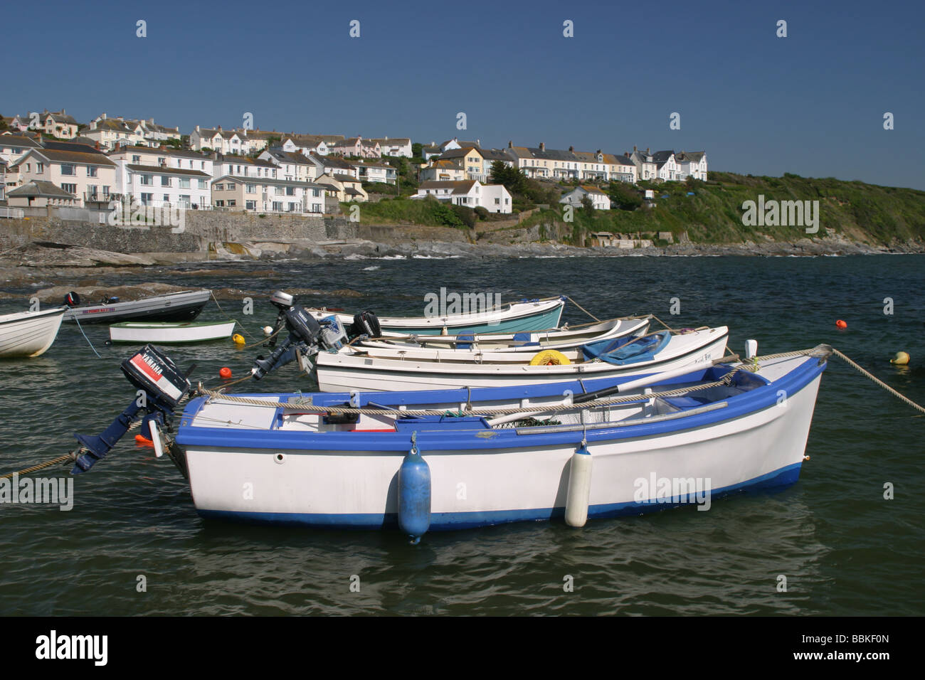 Portscatho Cornwall UK Stock Photo Alamy