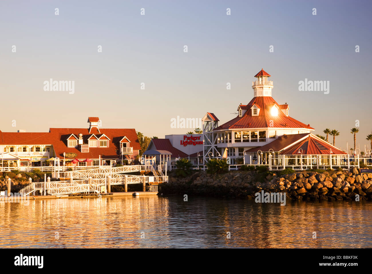 Waterfront Center Long Beach California Stock Photo Alamy
