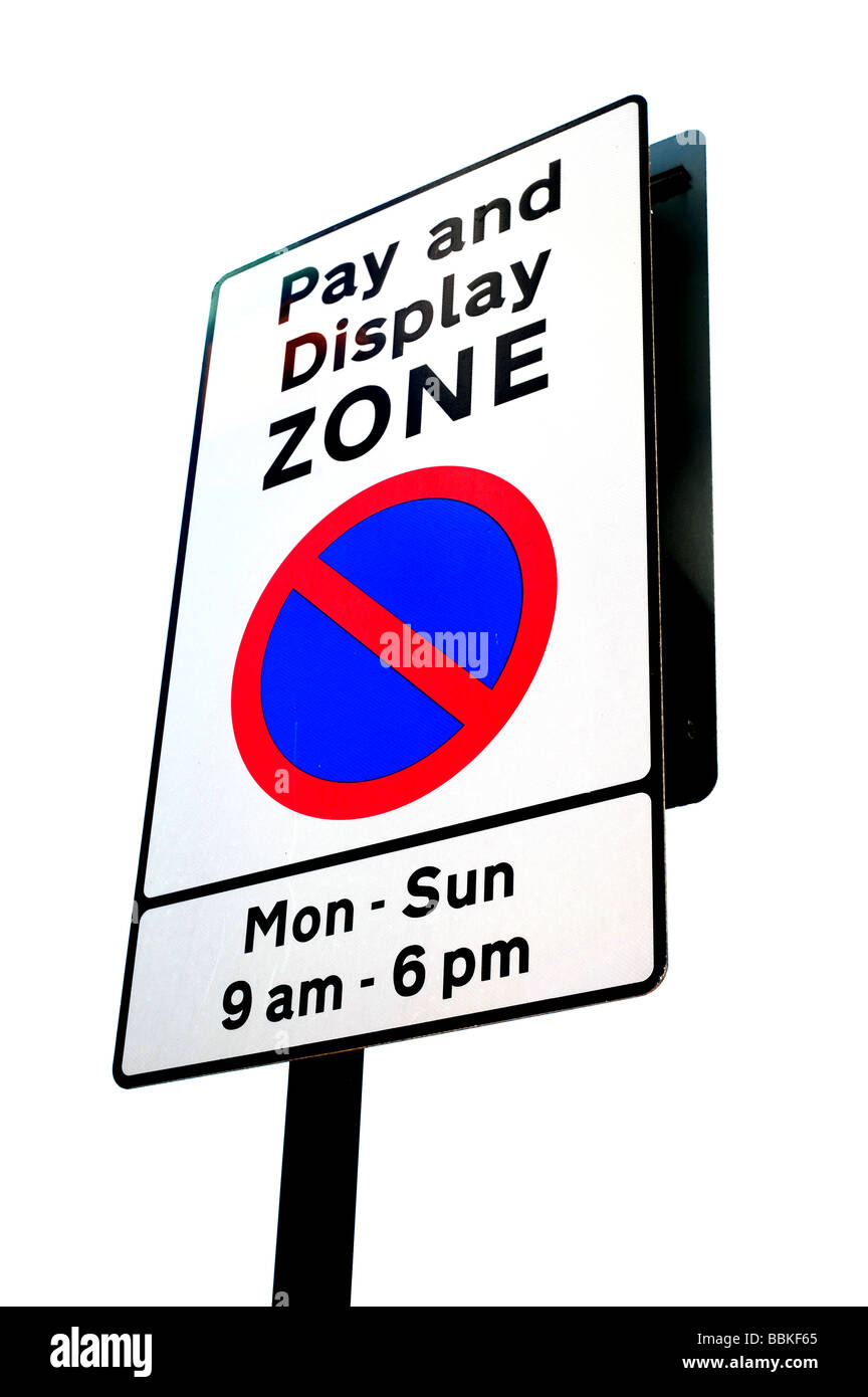 Pay and display parking charges Cut Out Stock Images & Pictures Alamy