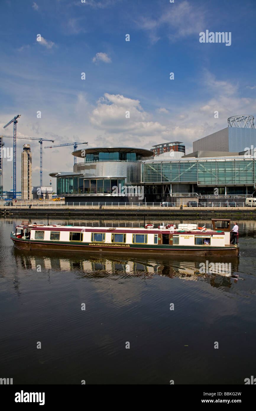 Canal boat Stock Photo