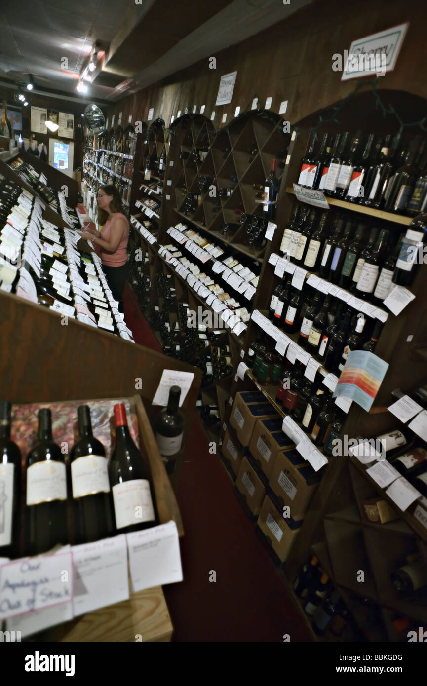 Interior Madison Wine Shop Madison Connecticut US Stock Photo Alamy