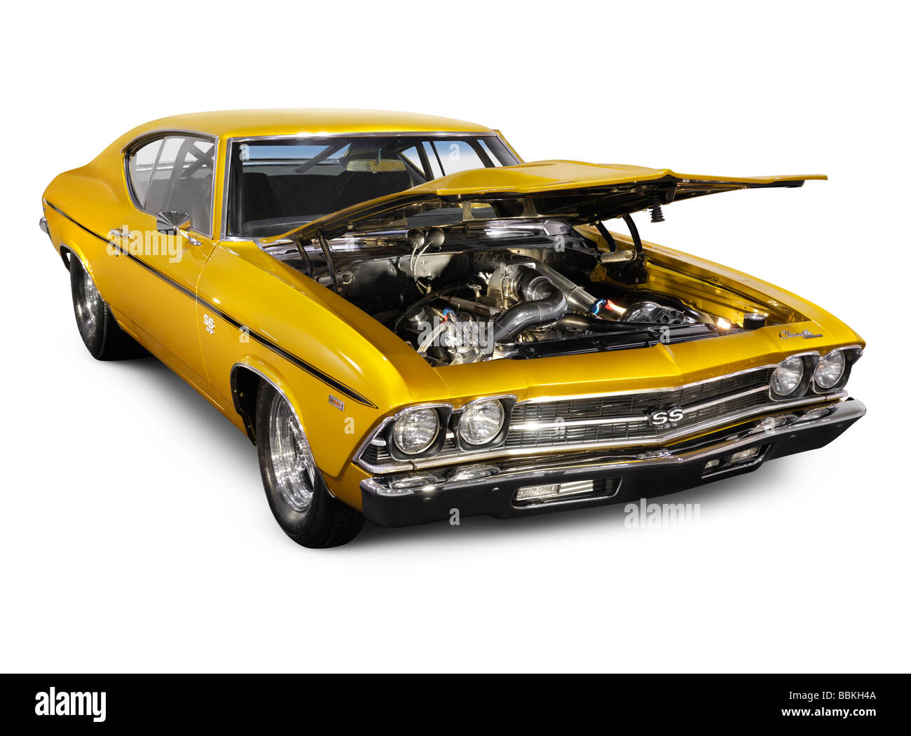 License and prints at MaximImages.com - Custom 1972 Chevrolet Chevelle SS Coupe Stock Photo